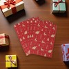 Unique Bargains Gift Wrap Paper Christmas Kraft 27.56"x19.69" 5 Pcs - 2 of 4