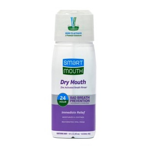 SmartMouth Dry Mouth Mouthwash Re-hydrating Oral Rinse for Dry Mouth and Bad Breath - Mint Flavor - 16 fl oz - 1 of 4