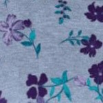 heather grey pretty floral