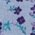 heather grey pretty floral