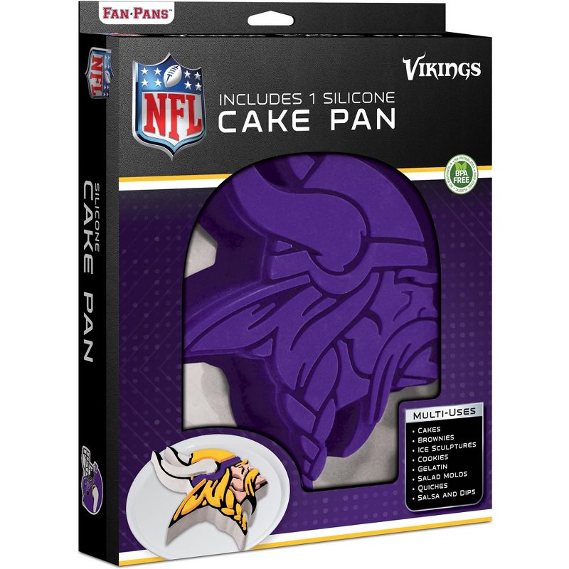 MasterPieces FanPans NFL Minnesota Vikings Team Logo Silicone Cake Pan, 1 of 5