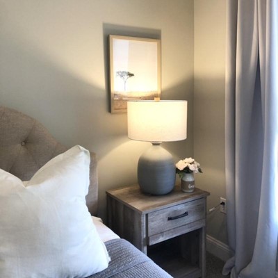 Resin Table Lamp Gray (includes Led Light Bulb) - Hearth & Hand™ With ...