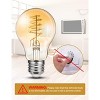 DORESshop 60-Watt Equivalent Vintage LED Edison Bulbs 4-Watt Antique LED Filament Bulb A19 2700K Warm White Non Dimmable 4-Pack - 4 of 4