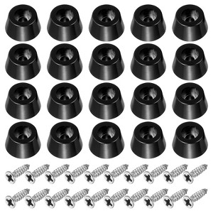 Unique Bargains Non Slip Corrosion Resistant Durable Rubber Material Rubber Feet 20 Pcs - 1 of 4