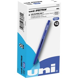 uni Spectrum Gel Pen 0.7 mm Blue - Pack of 12 - 1 of 3