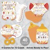 Big Dot of Happiness Fall Foliage Baby - 4 Autumn Leaves Baby Shower Games - 10 Cards Each - Gamerific Bundle - 2 of 4