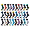 Mocamel Vibrant Multicolor Patterned Crew Socks - 2 of 4