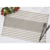 Saro Lifestyle Cotton Placemats With Stripe Design (Set of 4) - 4 of 4