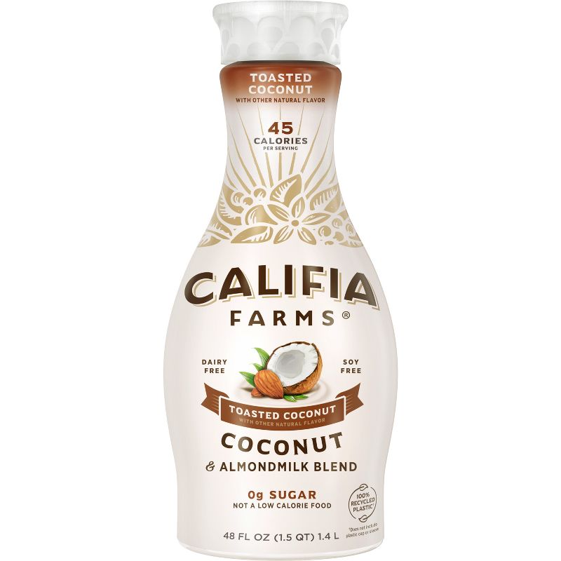 Califia Farms Toasted Coconut Almond Milk - 48 fl oz, 1 of 7