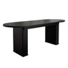 PAGED Extendable Dining Table for 6/10 Person, Wooden Kitchen Table with Sturdy Pedestal Base for Living Room, Dining Room, 62.99" to 78.74" - 4 of 4