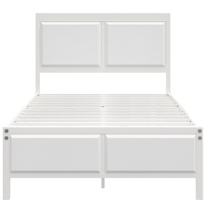 Twin/Full/Queen Size Bed Frame with Wood Headboard and Footboard, 14 Inch Platform Mattress Foundation, No Box Spring Needed Bed - 1 of 4