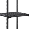 vidaXL Storage Shelf Black Poly rattan Compact Storage Shelf Square - 35.4" - 3 of 4