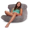 27" Coronado Lounger Faux Fur Bean Bag Chair - Posh Creations - 4 of 4