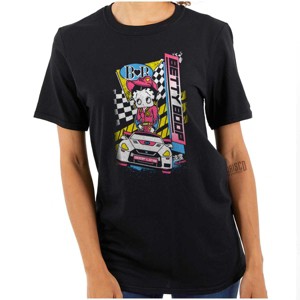 Betty Boop Kanji Speed Racecar Love Womens Graphic T Shirt Tees Brisco Brands - 1 of 4