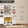 71.7" Tall Kitchen Pantry Cabinet, Freestanding Cupboard Storage Cabinet with Adjustable Shelves, Wooden Kitchen Hutch Bar Cabinet - 4 of 4
