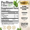 Psyllium Husk Capsules, Max Potency Dietary Fiber 1500mg, 100% Soluble Pills - 120 Capsules By Nature's Nutrition - 2 of 4
