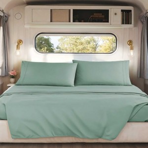 Nestl RV Queen Sheets, Super Soft 4PC Microfiber Sheet Set for Camper, Short Queen Sheets - 1 of 4
