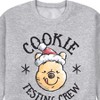 Men's - Winnie the Pooh - Christmas Cookie Testing Crew Graphic Fleece Sweatshirt - 2 of 4