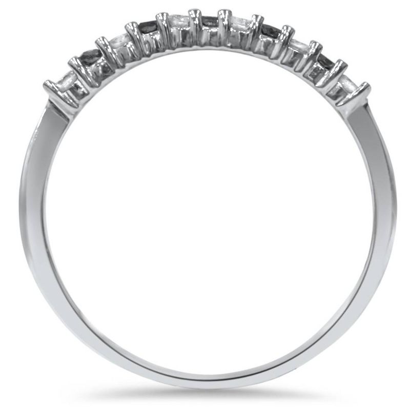 Pompeii3 1/4ct Black & White Diamond Wedding Anniversary Ring, 3 of 6