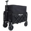 CAVINAS Expandable Dual-Layer Utility Wagon Cart, Lightweight Folding Wagon with 100% Extra Space, Shopping Cart for Camping, Sports - 2 of 4