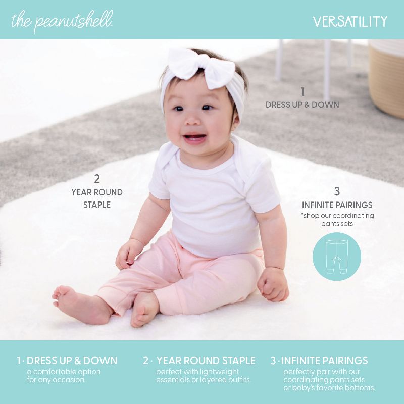 The Peanutshell Short Sleeve Baby Bodysuits for Girls, Rainbow Safari, 7-Pack,  Newborn to 24 Months, 5 of 7