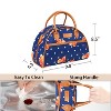 Tirrinia Fashionable Lunch Bag with Leather Handle, Insulated  Reusable Lunch Totes for Women & Men, Lunch Box for Working, Picnic, School - 3 of 4
