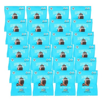 SkinnyDipped Dark Chocolate Cocoa Covered Almonds - Case of 24/.46