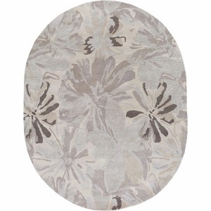 Hauteloom Ilfeld Athena Gray Floral Wool Rug - 1 of 4