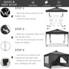 SUGIFT 10' x 10' Straight Leg Pop-up Canopy Tent Outdoor Canopy Shelter - 3 of 4