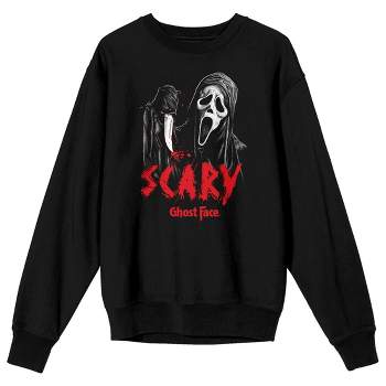 Ghostface Scary Long Sleeve Men's Black Hooded Sweatshirt-xxl : Target