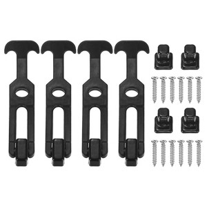 Unique Bargains Rubber Flexible Draw Latches Durable Shock Absorption Flexible Draw Latch 4 Pcs - 1 of 4