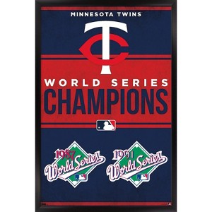 Trends International MLB Minnesota Twins - Champions 23 Framed Wall Poster Prints - 1 of 4