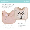 The Peanutshell Unisex Terry Cotton Baby Bibs, 8-Pack, Black/White/Gray - 4 of 4