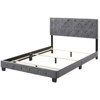 Glory Furniture Suffolk Velvet Upholstered Queen Bed in Gray - 4 of 4