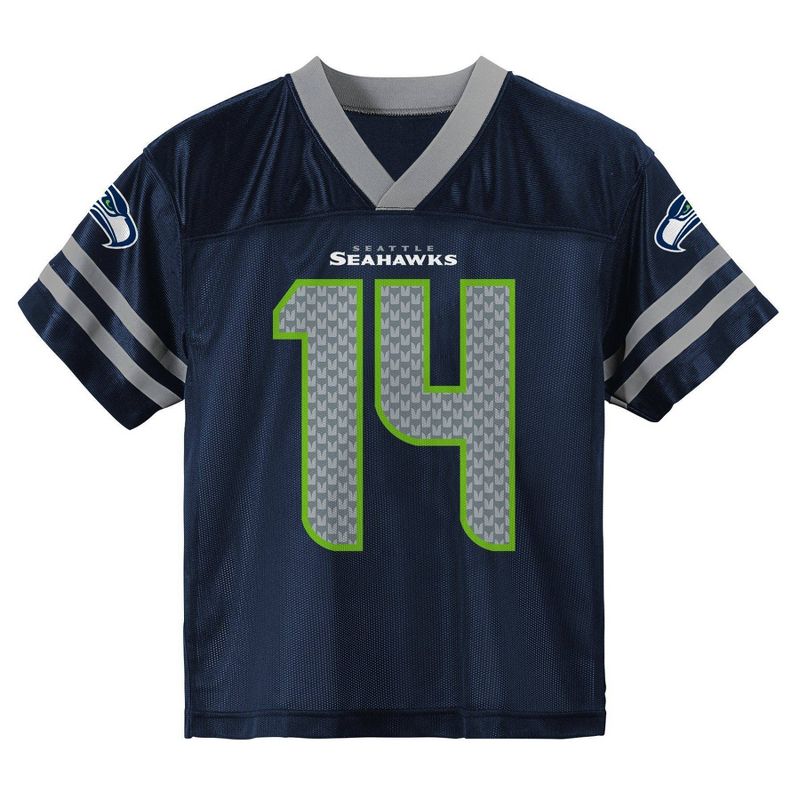 NFL Seattle Seahawks Toddler Boys&#39; Short Sleeve Metcalf Jersey, 2 of 4