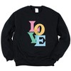 Simply Sage Market Women's Graphic Sweatshirt Love Colorful - 3 of 3