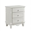 Gulches Classic Traditional 3-Drawer Nightstand, Wooden Bedroom Bedside Table with Turned Feet & Ball Bearing Glides - 2 of 4