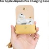 HTUTWOO Apple AirPods Pro Case Cover Genuine Leather Case with a Couple of Drooping Tassels for Apple Airpods Pro/Pro2 - 2 of 4