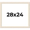 PosterPalooza | 28x24 Wide Barnwood Picture Frame, UV Acrylic, 6 Finishes - Grey, Brown, White, and Black - 2 of 4