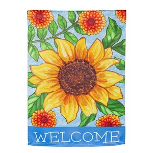 Sunflower Welcome Suede Garden Flag - 1 of 1