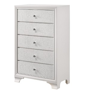 CAVINAS Dresser for Bedroom,Dressers & Chest of Drawers with 2/5 Drawer and Faux Crystal Diamond Pull for Living Room,Entryway - 1 of 4