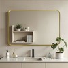 Spassway 38"H x 26"W Rectangle Decorative Aluminum Alloy Mirror Art Designs for Living Room Bedroom Entryway Office Home Black/Gold/Sliver Available - 2 of 4