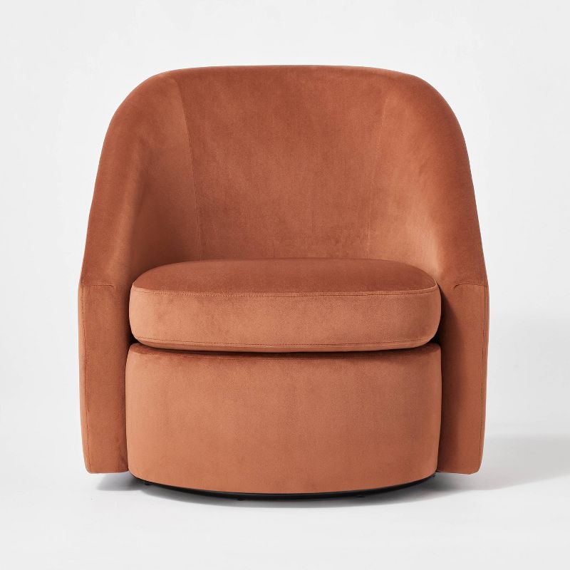 Slope Arm Swivel Chair Velvet - Threshold&#8482; designed with Studio McGee, 4 of 9