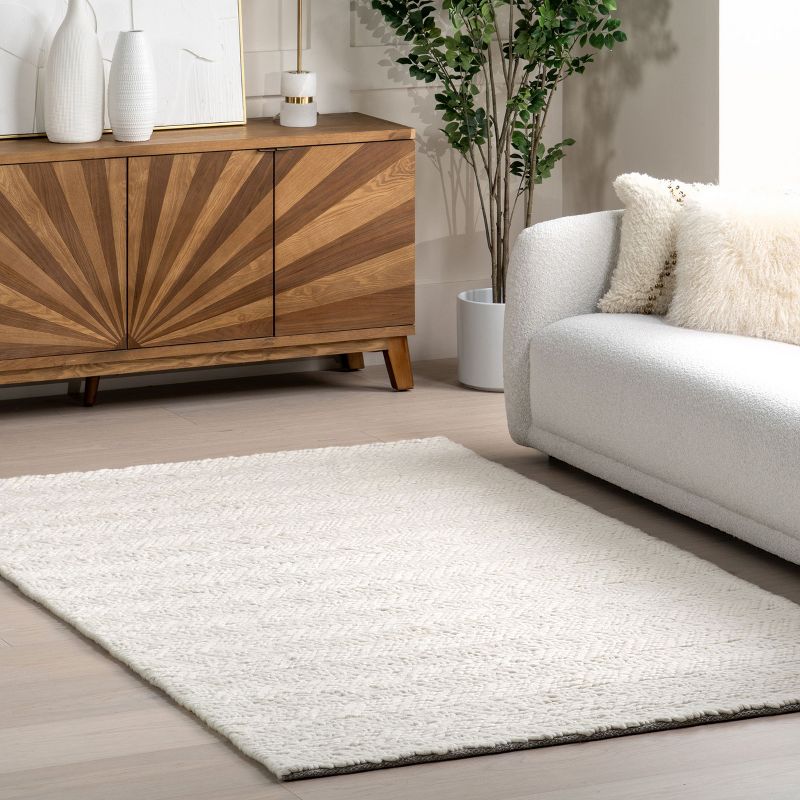 nuLOOM Electra Contemporary Wool Area Rug, 2 of 9