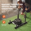 VEVOR Weight Training Sled, Pull Push Power Sled, Fitness Strength Resistance Training, Steel Workout Equipment, Suitable for 2" Weight Plate, Black - 3 of 4
