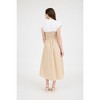 August Sky Women's Layered Effect Smocked Midi Dress - 2 of 4