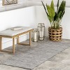 Home Conservatory Solid Handwoven Indoor/Outdoor Runner Rug - 2' 6" x 8', Grey - 2 of 4