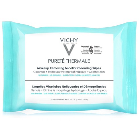 Vichy Pureté Thermale 3-in-1 Micellar Cleansing Make-Up Remover Wipes - 25ct - image 1 of 3