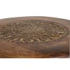 Carved Mango Wood Tripod Table Brown - Olivia & May: Handmade, Indoor, Rustic Style, 100 lbs Max - 4 of 4