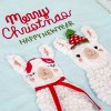 18” 2pc Merry Christmas Llamas Towel - National Tree Company - 3 of 4
